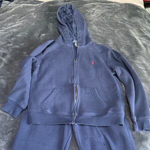 Polo by Ralph Lauren Kids size 14/16 Blue Hooded sweatsuit